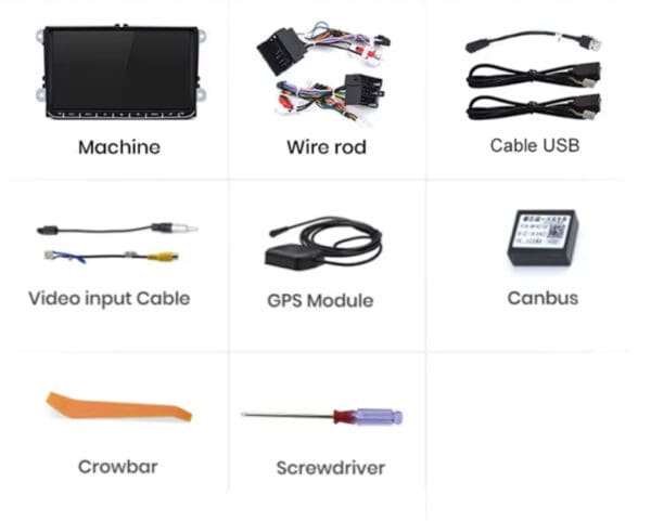 VW Stereo 9 Accessories